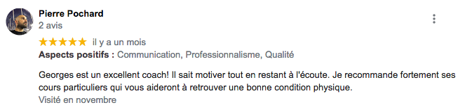 Avis Google 2020
