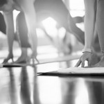 Group Young woman doing yoga and stretching exercises in the Studio. Group Young woman doing yoga and stretching exercises in the Studio.